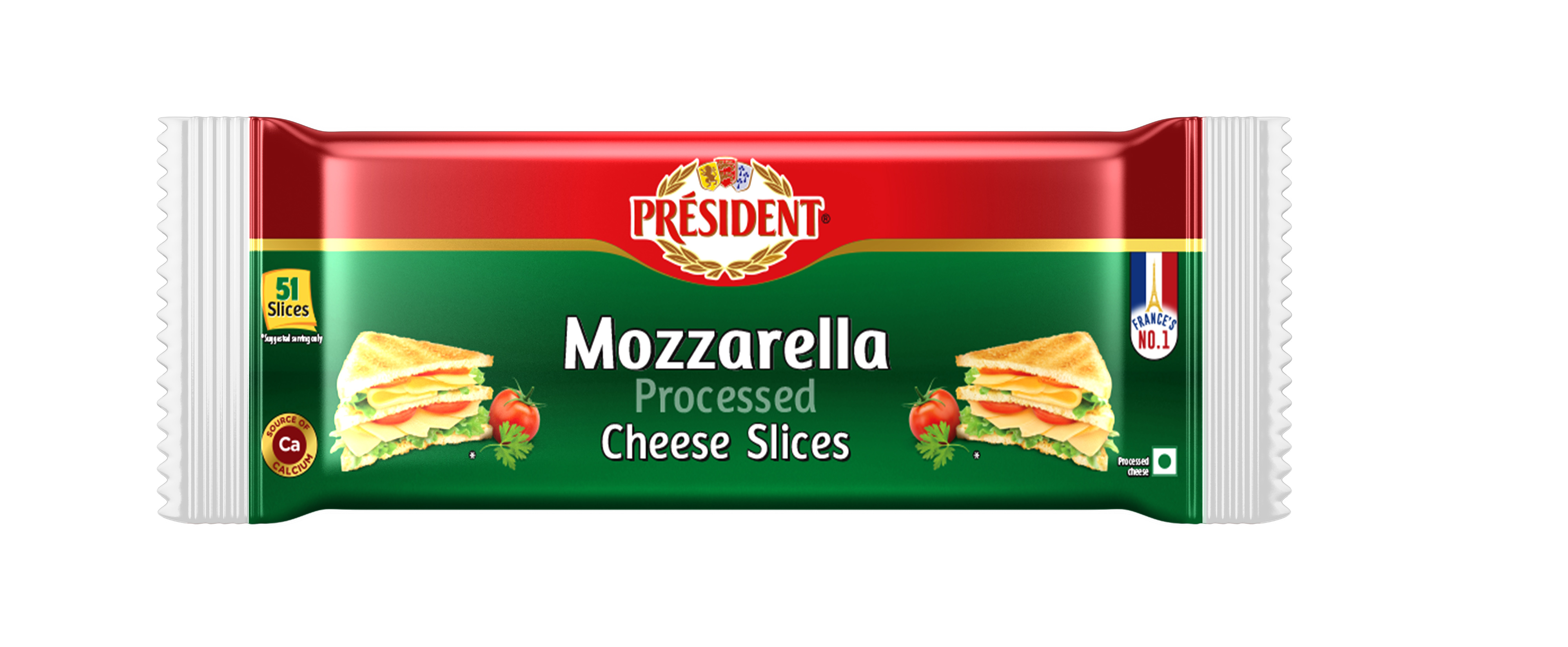 Président ® Mozzarella Processed Cheese Slices